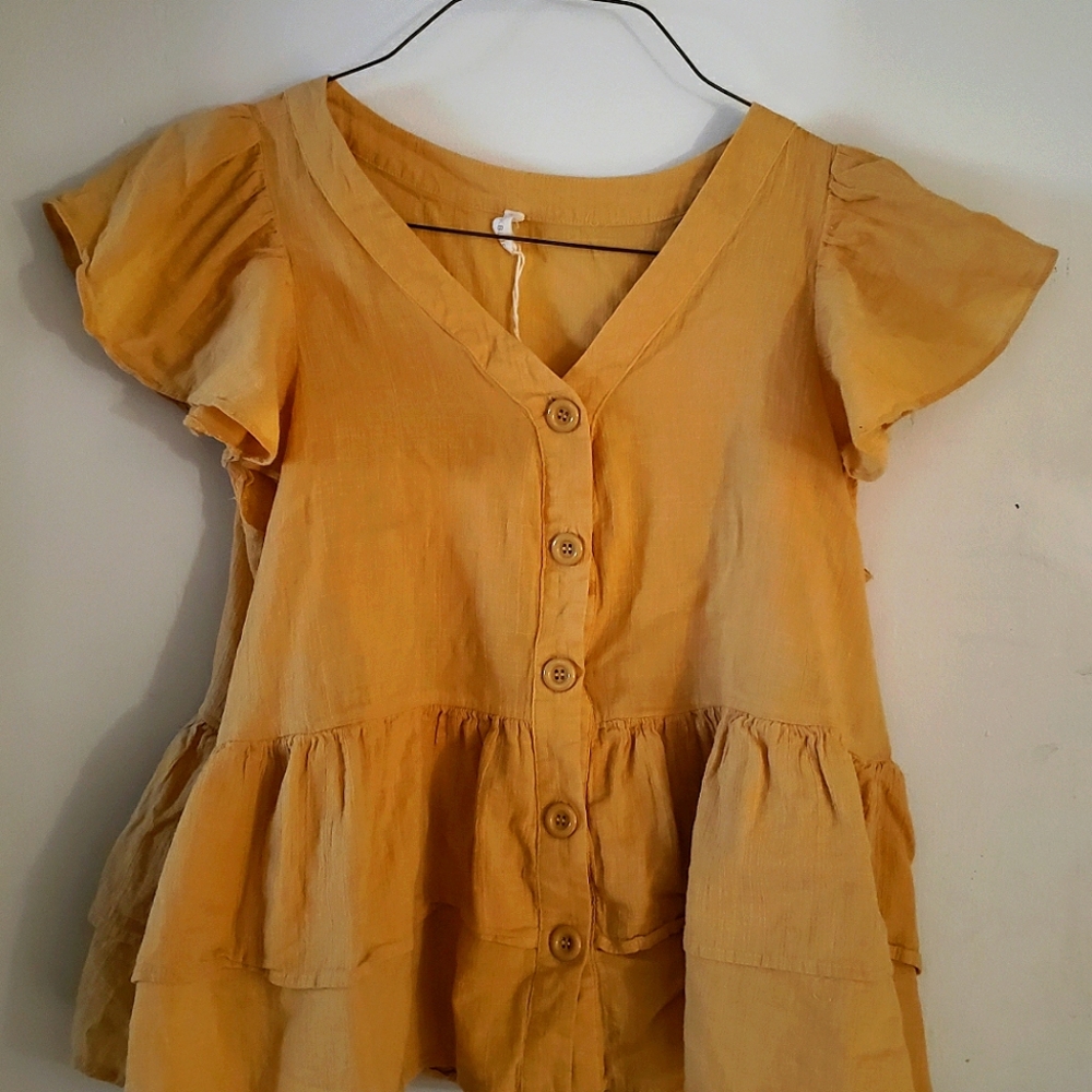 Ruffle Maternity Blouse